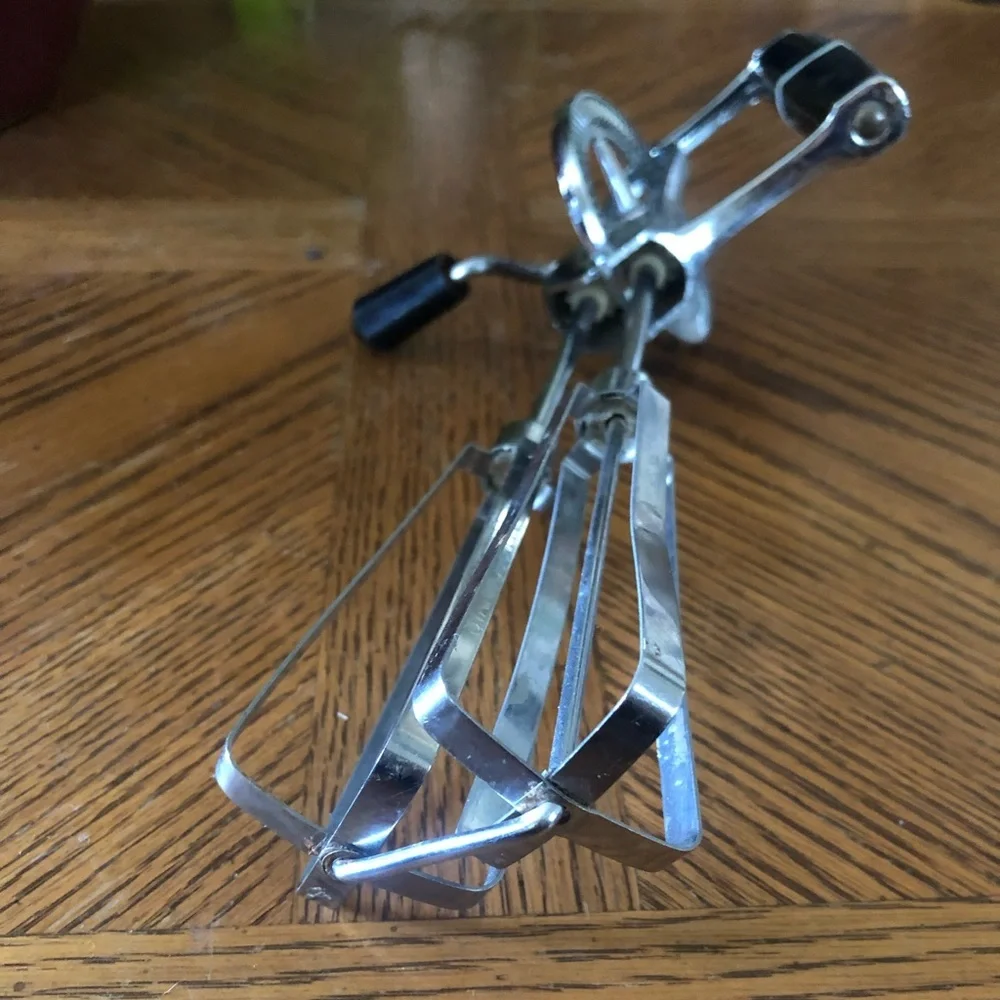 Retro Egg Beater Hand Crank Mixer Black Handle Stainless Steel